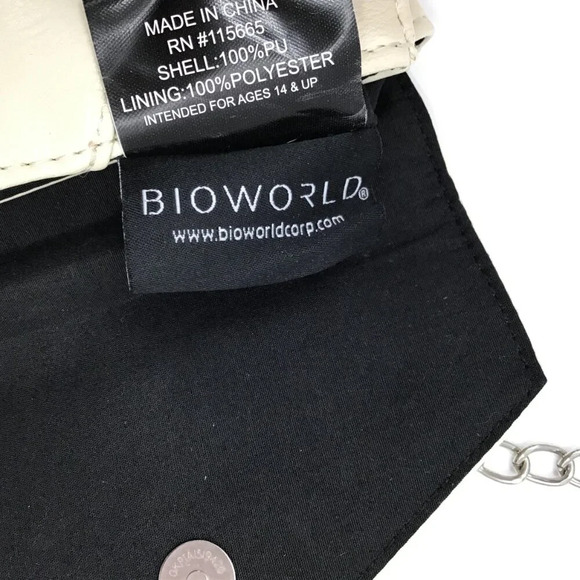 Harry Potter Hogwarts Purse Shoulder Bag Handbag Ivory Red Green Envelope Gift - Picture 9 of 10